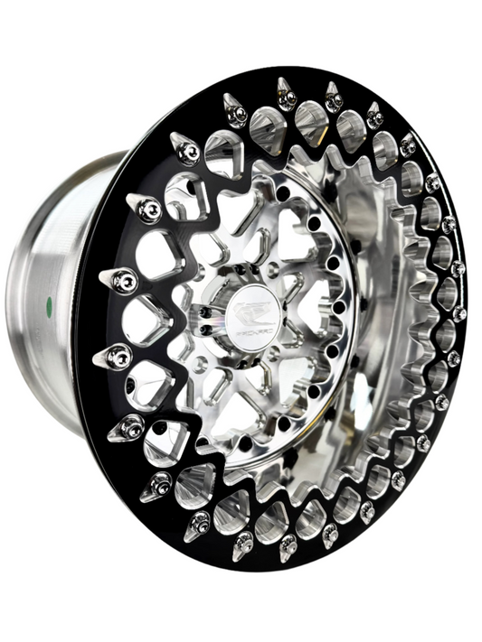 V2- FF Forged Polished Beadlock - Silver