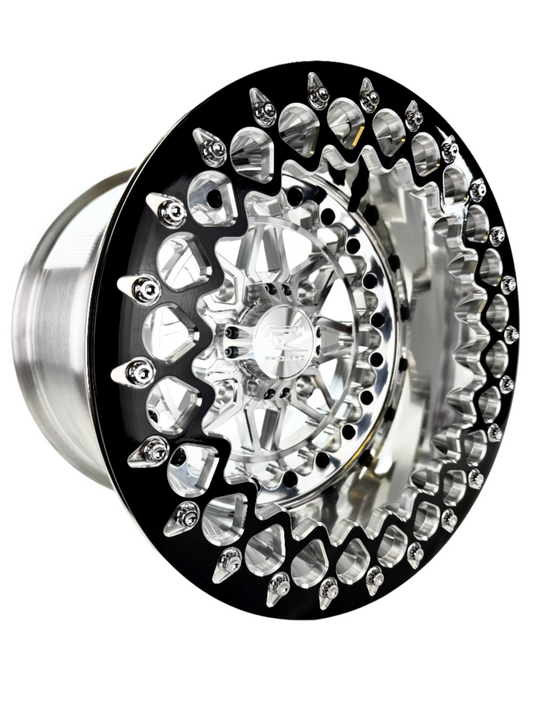 Apollo - FF Forged Polished Beadlock - Silver