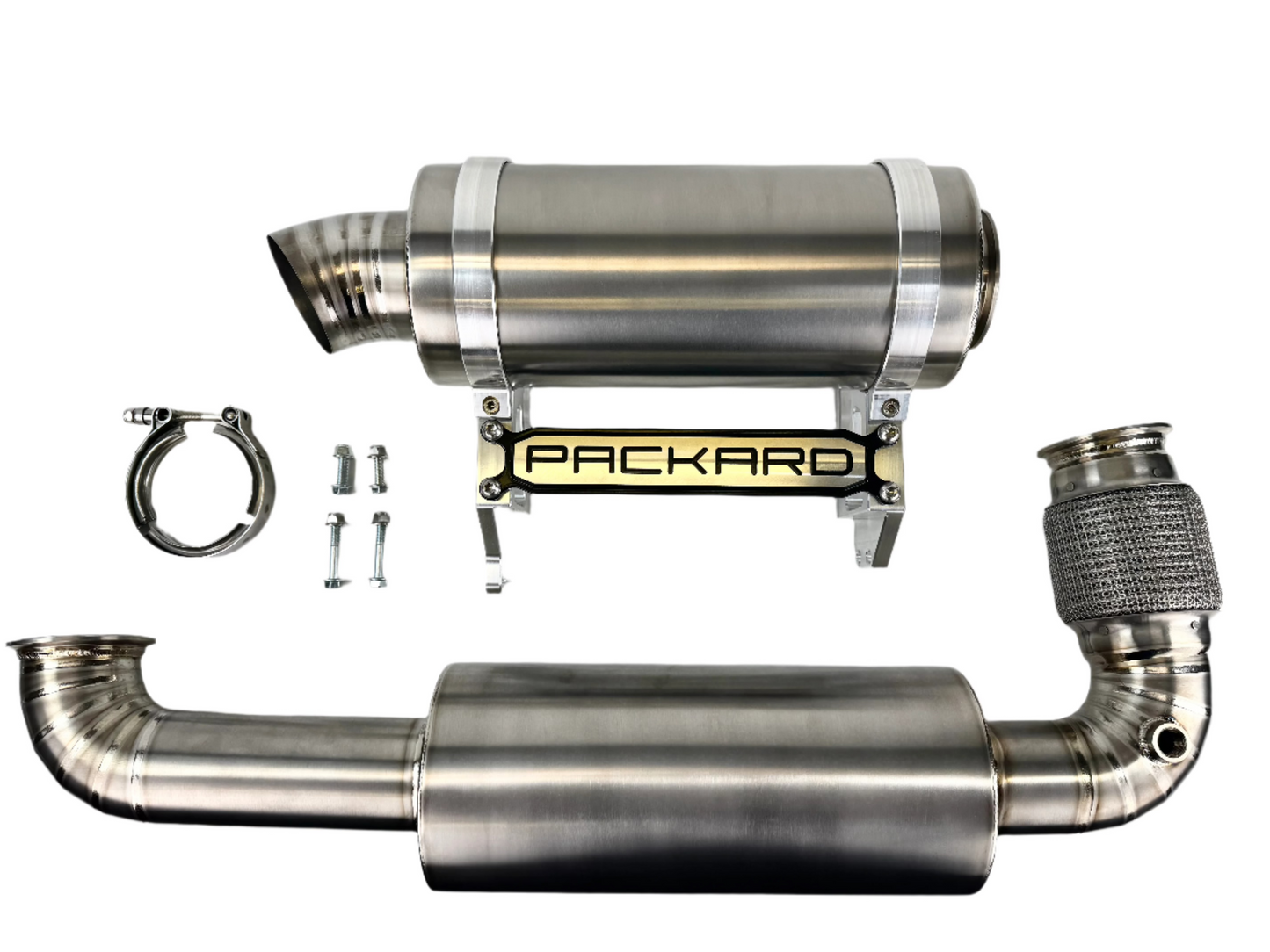 Packard Performance 3" Titanium Turbo Back Exhaust (Dual Muffler) for Can-Am X3