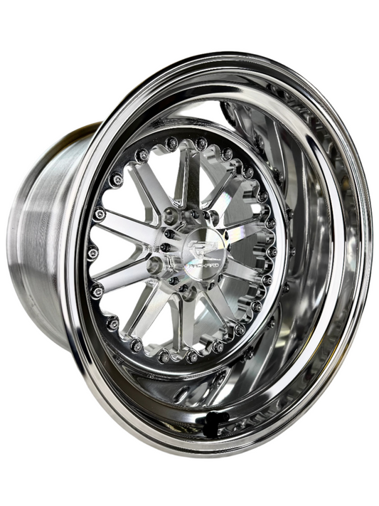 Element - FF Forged Polished Silver RZR PRO R 5X4.5