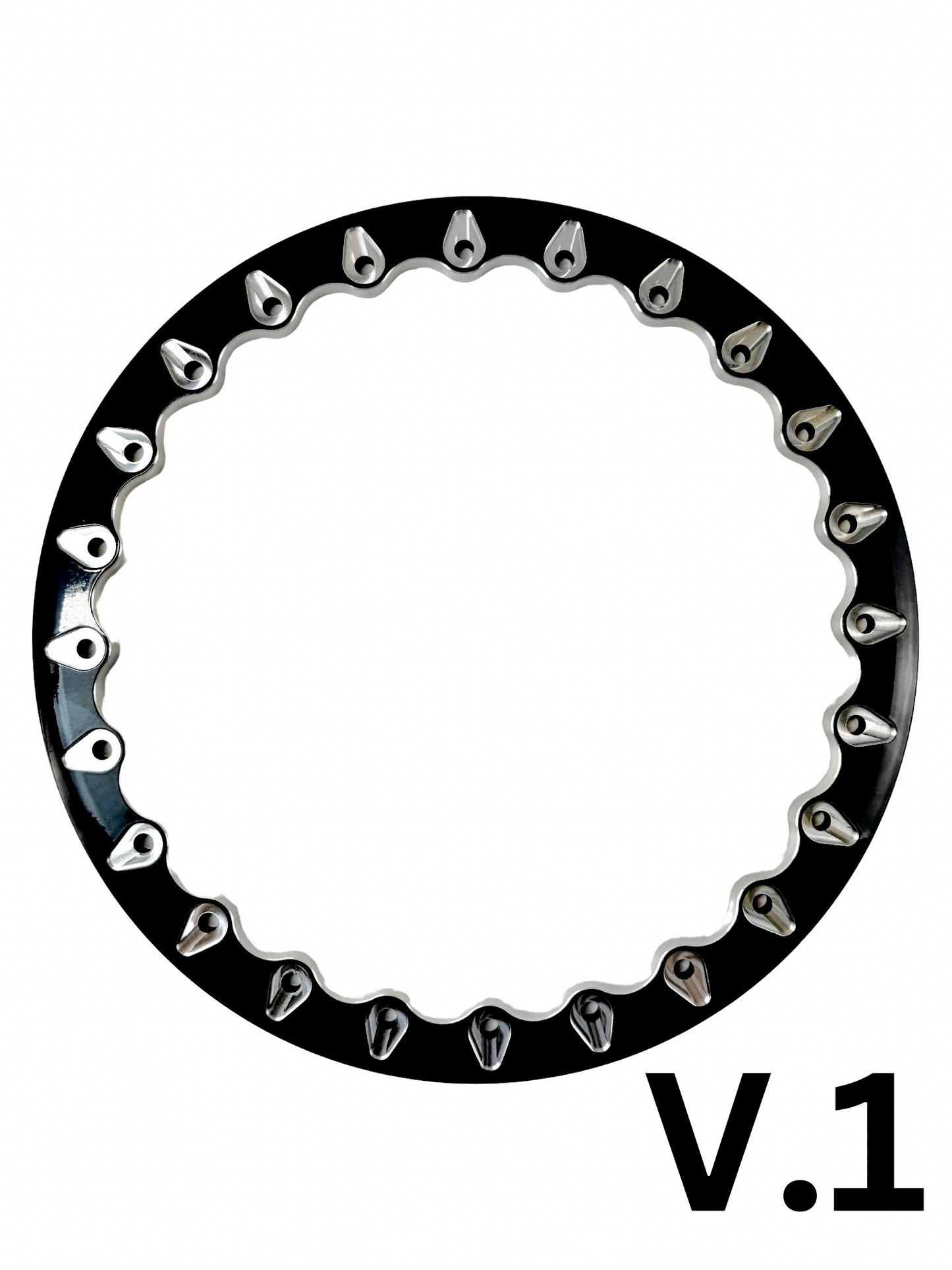V2- FF Forged Polished Beadlock - Silver