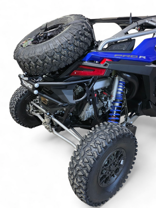 2022+ Polaris RZR Pro R Amp Rear Tire Rack Rear Bumper Combo